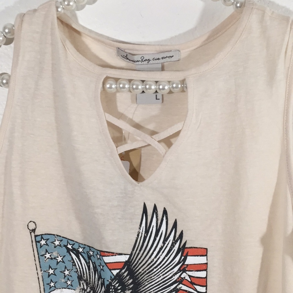 American Rag Cie Tank Rock N’ Roll size Large NWT - Picture 5 of 8